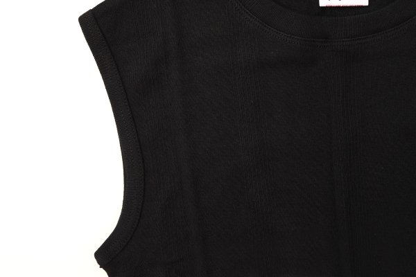 画像4: Panel-rib tanktop 848C (BK)