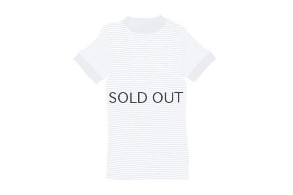 画像1: Panel-rib M/N Tee 829C (WHT-BU)