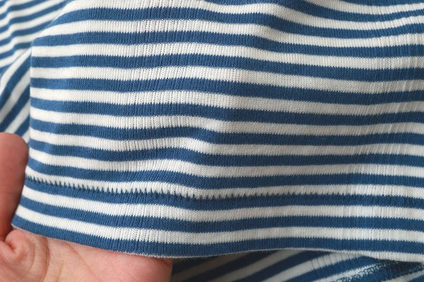 画像6: Panel-rib M/N Tee 829C (WHT-BU)