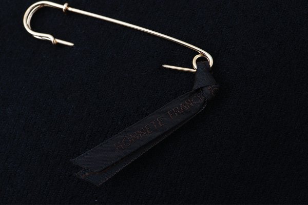 画像2: Wide Stole C/W Washed Twill (BK)