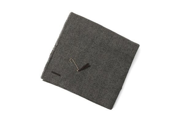 画像1: Wide Stole C/W Washed Twill (GY)