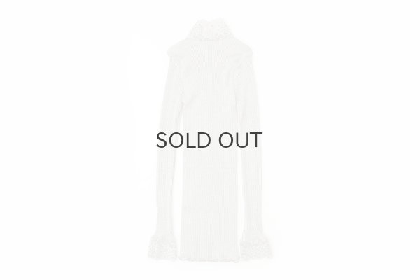 画像2: ML LUPETTO PLISSE' C/COLLO E POLSI PIZZO 304 (NOCE)