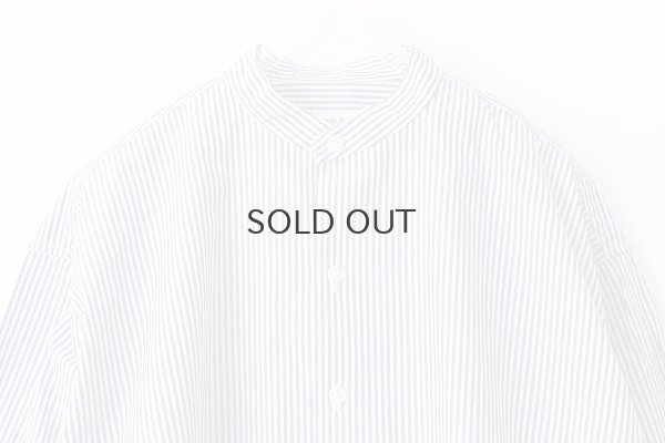 画像3: 別注!! BANDCOLLAR SHIRT LONDON STRIPE (DBL)