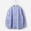 別注!! BANDCOLLAR SHIRT LONDON STRIPE (BBL)