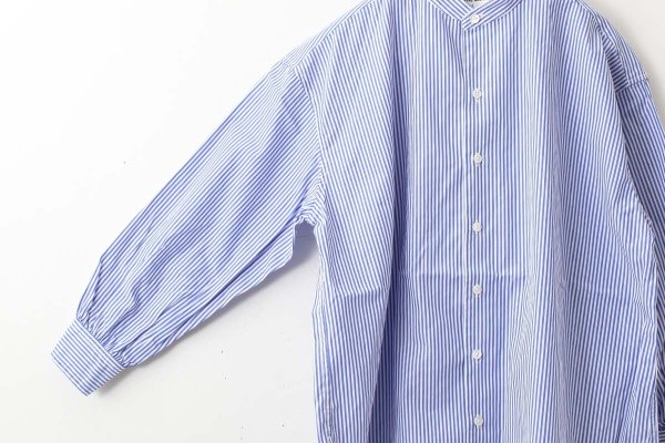 画像5: 別注!! BANDCOLLAR SHIRT LONDON STRIPE (BBL)