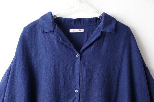 画像3: Open Collar Gathered Dress (SB)