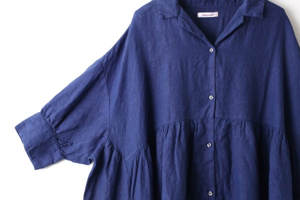 画像5: Open Collar Gathered Dress (SB)