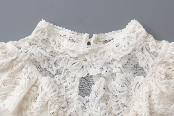 画像3: RWDania Lace LS Ruffle Lace Top 101261 (IV)