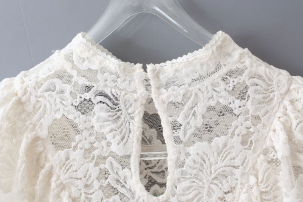 画像6: RWDania Lace LS Ruffle Lace Top 101261 (IV)