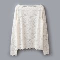 RWDania Lace LS Boatneck Lace T-shirt 101259 (IV)