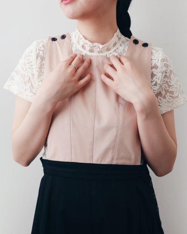 画像17: SALE!! RWDelicia Capsleeve Regular T-neck Top 100956 (BK)