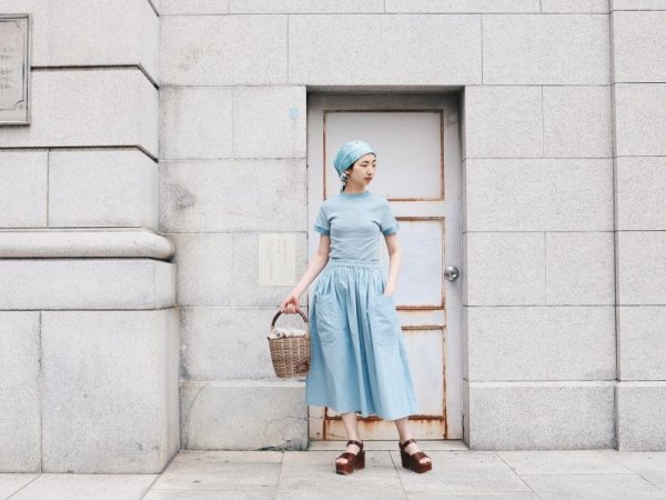 画像18: Panel-rib M/N Tee 829C (WHT-BU)