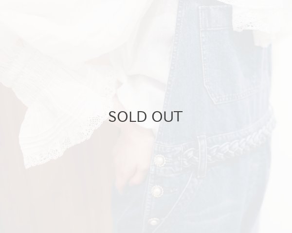 画像23: 80ボイル レースピンタックラッフルケープ衿ブラウス (WH)