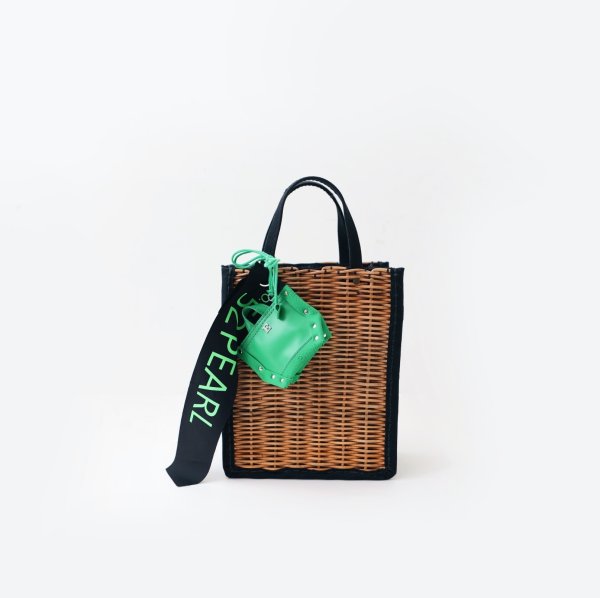 画像12: ◯ミニミニミニ Y字トート・PVC×ヴィブラム E金具 (43510:BG)