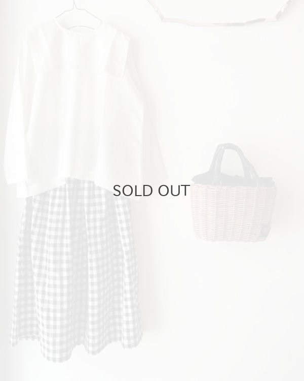 画像14: Khadi Silk Back Button Sailor Blouse (B.WH)