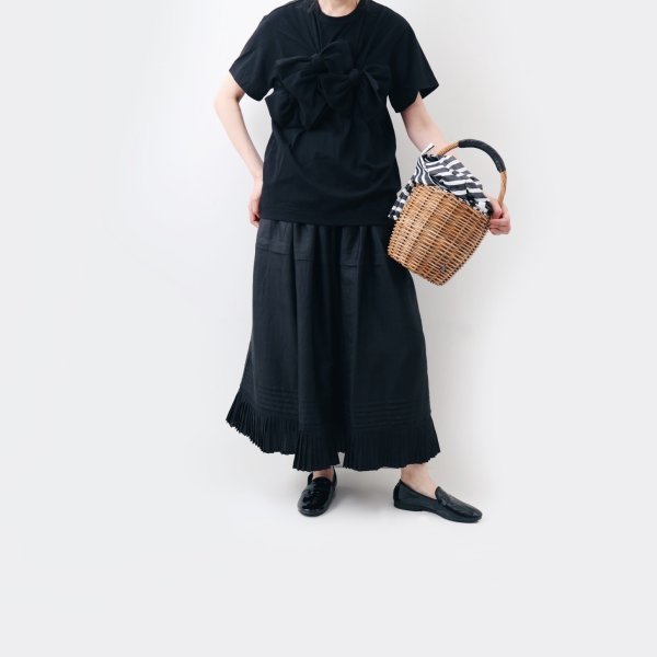 画像15: Khadi Silk Gather Tuck Skirt (WH)