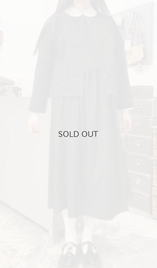 画像28: ビッグボタン ノーカラージャケット (BK)