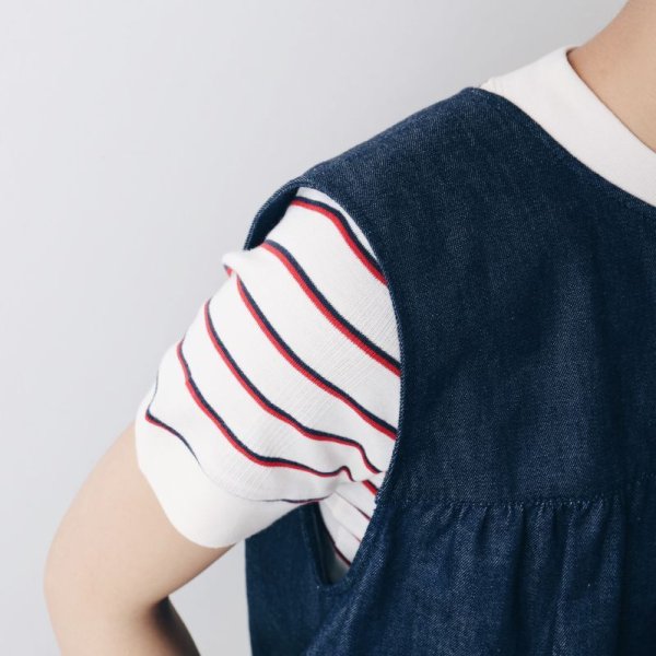 画像10: Panel-rib M/N Tee 829C (WHT-BU)