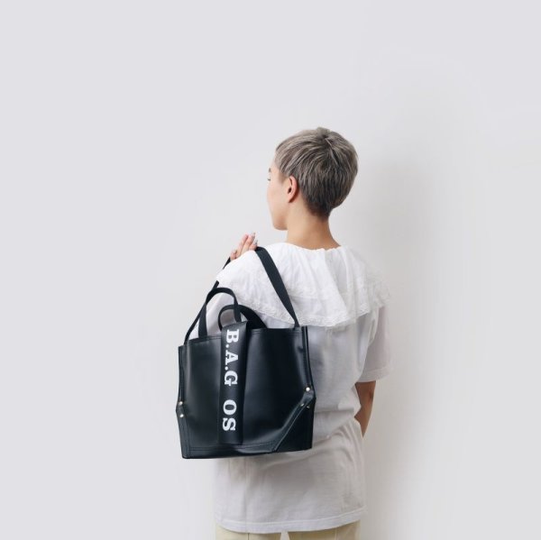 画像14: PVC Y字トート M・6号 PVCキャンバス (14531:IVBK)