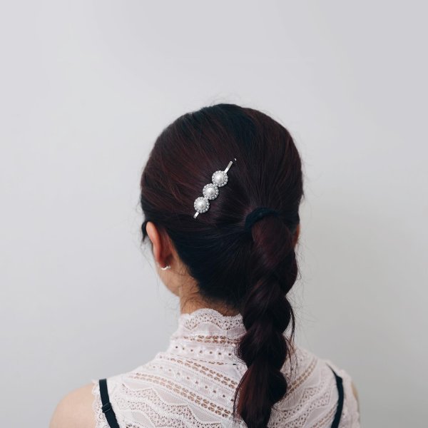 画像11: pearl×crystal hair pin (30739)