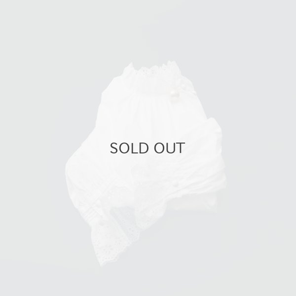 画像46: 別注!! 100/2 ブロードレースブラウス (WH)