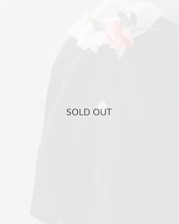 画像33: ビッグボタン ノーカラージャケット (BK)