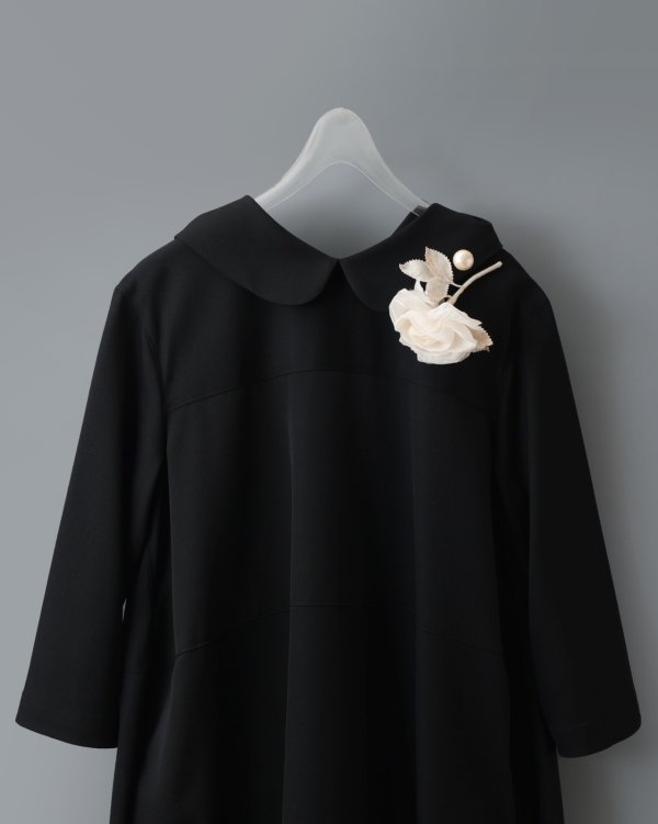 画像19: ウールギャバ後染ワンピース (BK)