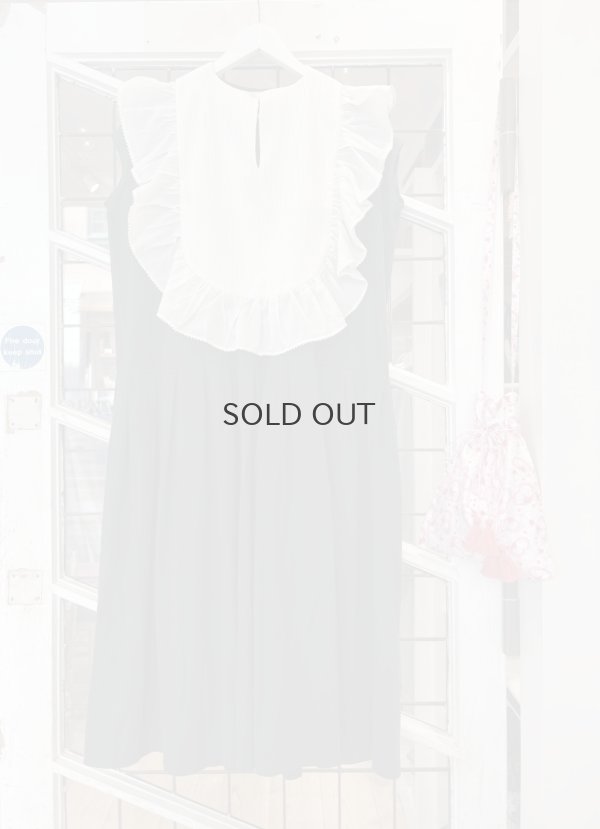 画像18: 別注!! Silk Pin Tuck RuffleCollar (BK)