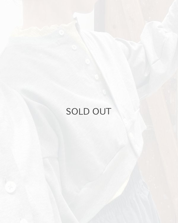 画像13: オーガニックブルーゼ メロー配色半袖プルオーバー (IV)