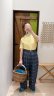 画像14: デニム調 hana ジャカード パンツ (BL)