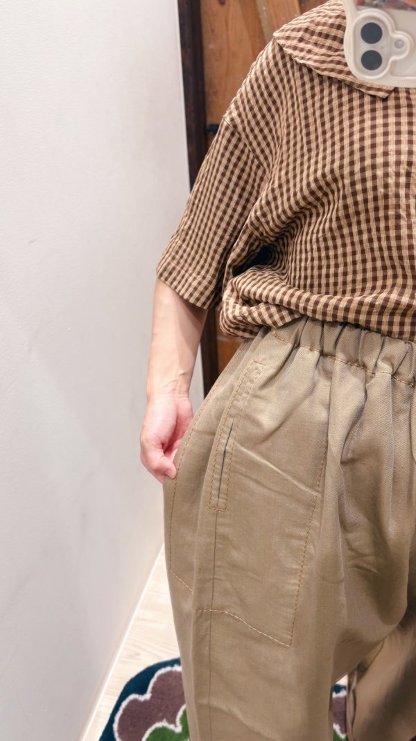 画像10: W/LギャザーワイドPT (252-3389:BK)