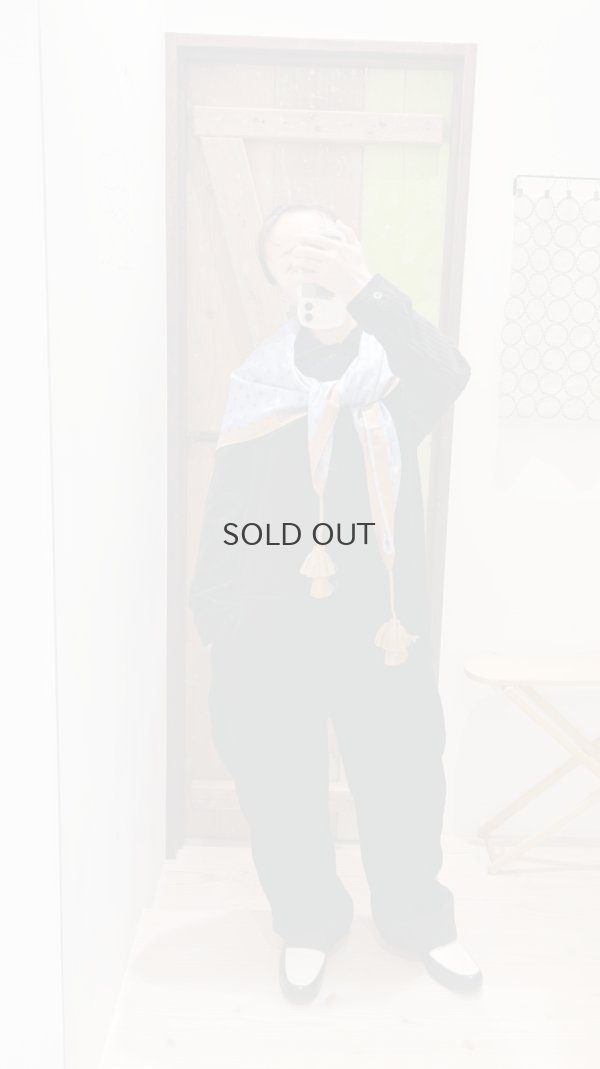 画像10: Khadi Silk Polka dots Print Tassel Scarf (DBL)