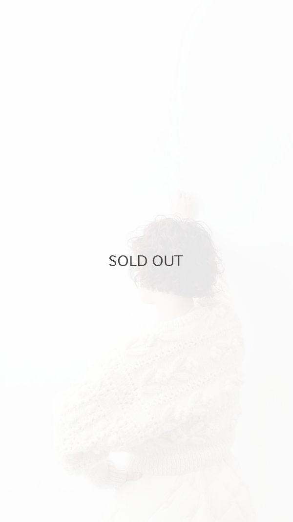 画像12: ネパールギルボックス もよう編みショートカーディガン (IV)