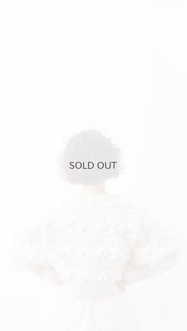 画像11: ネパールギルボックス もよう編みショートカーディガン (IV)