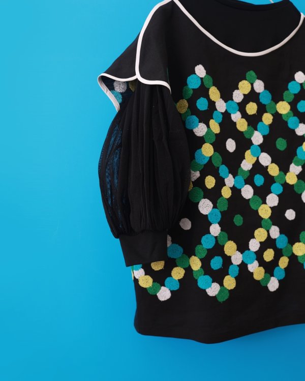 画像9: ◯ lueur フレンチスリーブブラウス (ADS1377:WH)