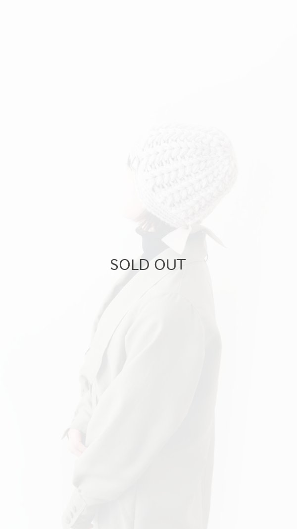 画像10: 別注!! ボーボリー ニットクロッシェ フェルトリボン付き  (LGY) 