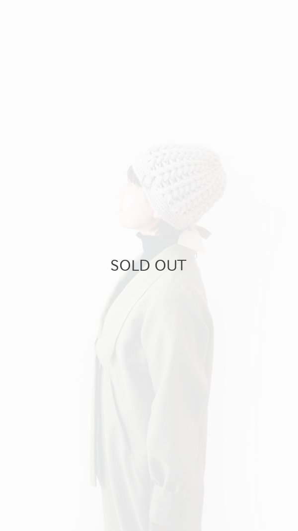 画像9: 別注!! ボーボリー ニットクロッシェ フェルトリボン付き  (LGY) 