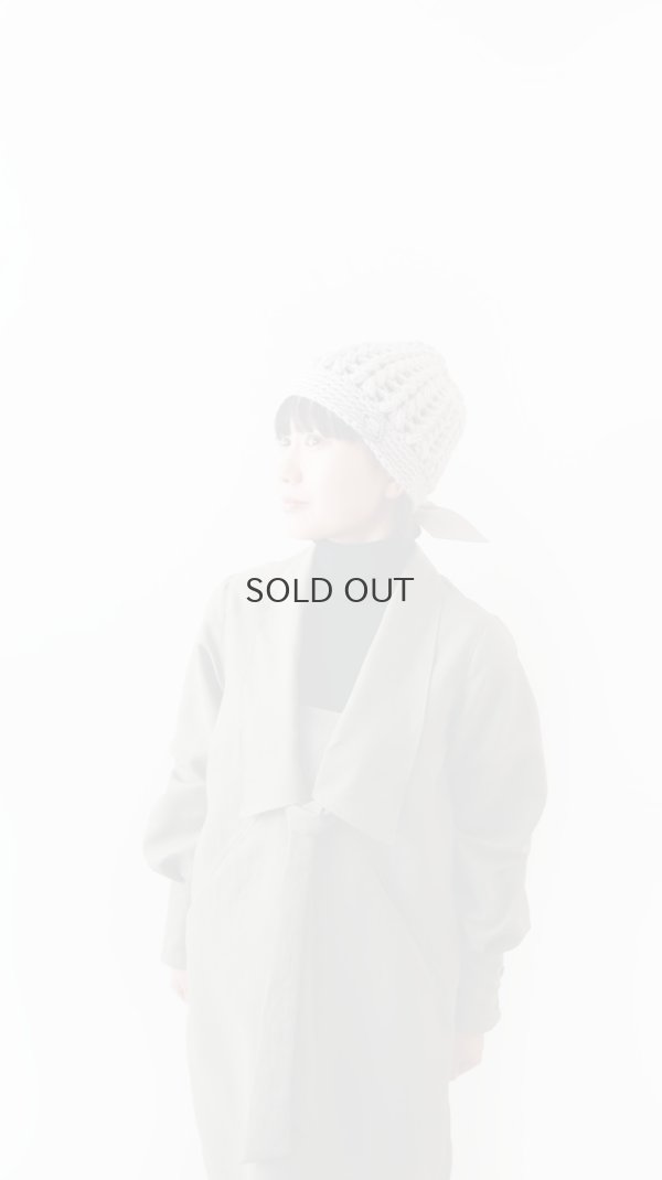 画像8: 別注!! ボーボリー ニットクロッシェ フェルトリボン付き  (LGY) 