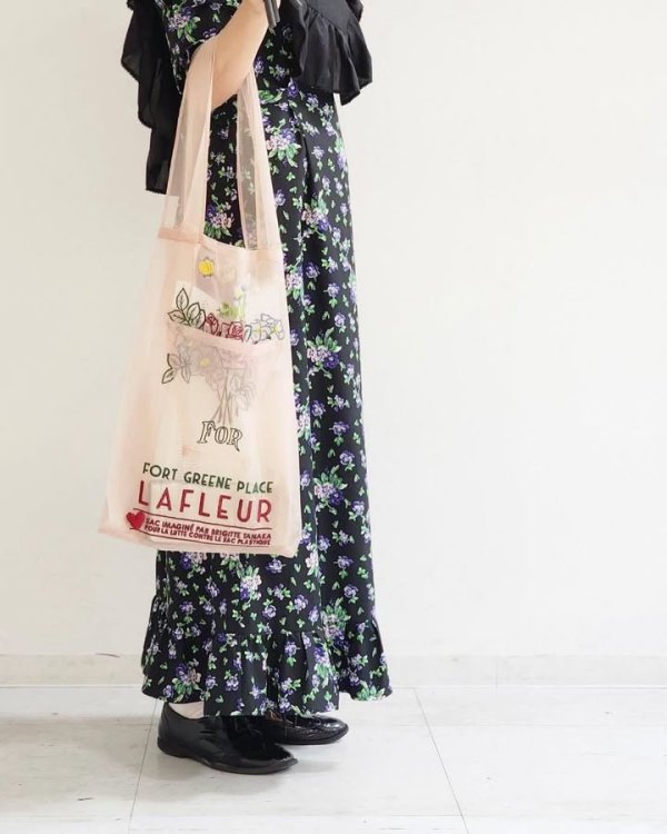 画像13: 別注!! cotton print dress (BK)