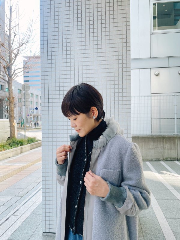 画像14: 別注!! zip up coat (LGY)