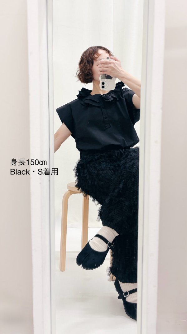 画像18: 大森伃佑子×3 ET DEMI ブラウス (BK)