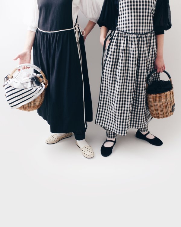 画像21: 大森伃佑子×3 ET DEMI エプロンワンピース (BK)