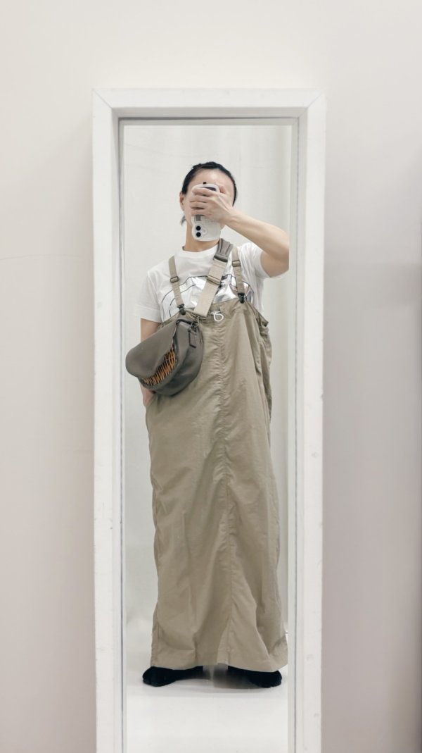 画像16: ナイロンタフタ サスペンダー付きスカート (56528:BG)