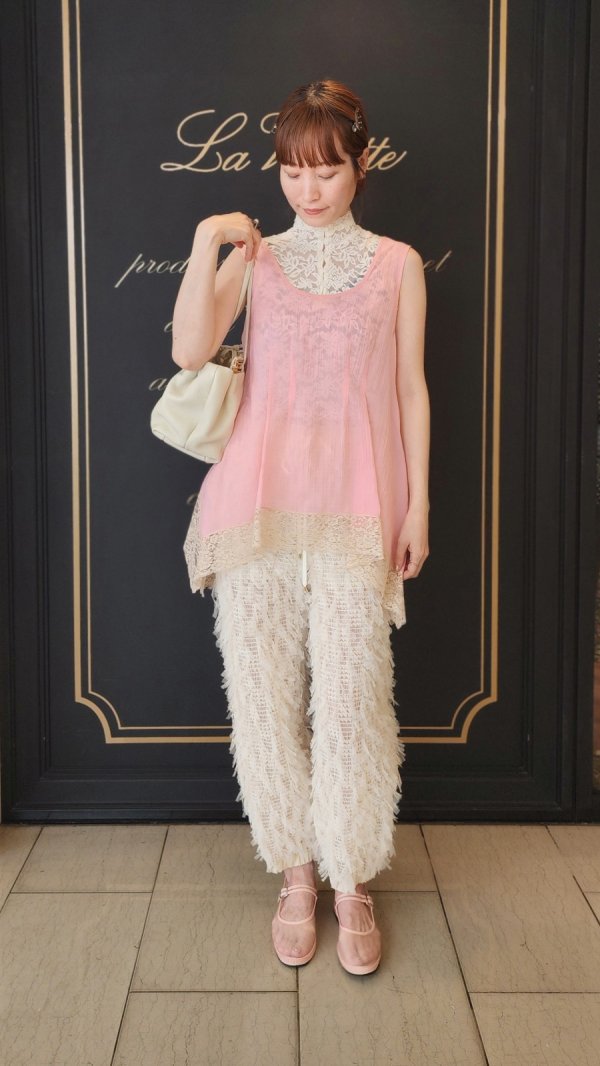 画像15: wrinkle silk top (PK)