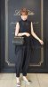 画像11: wrinkle silk top (BK) (11)