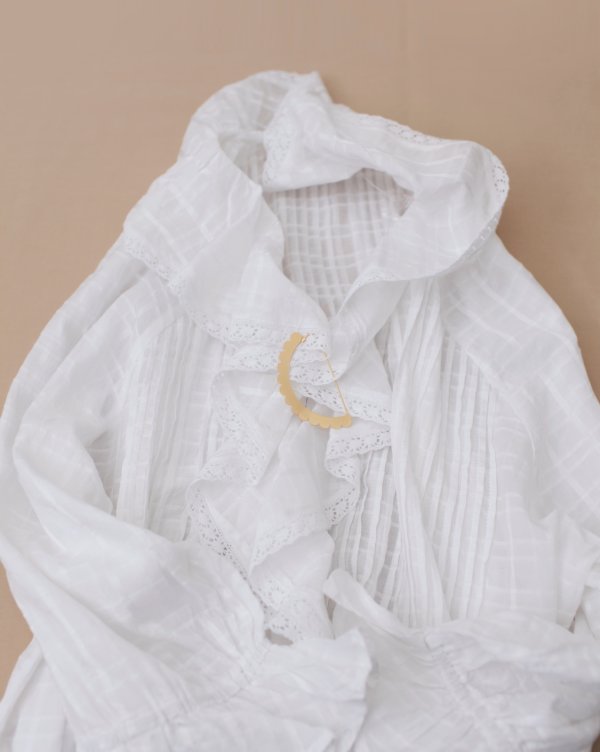 画像7: SEMICIRCULAR - ETCHED METAL BROOCH