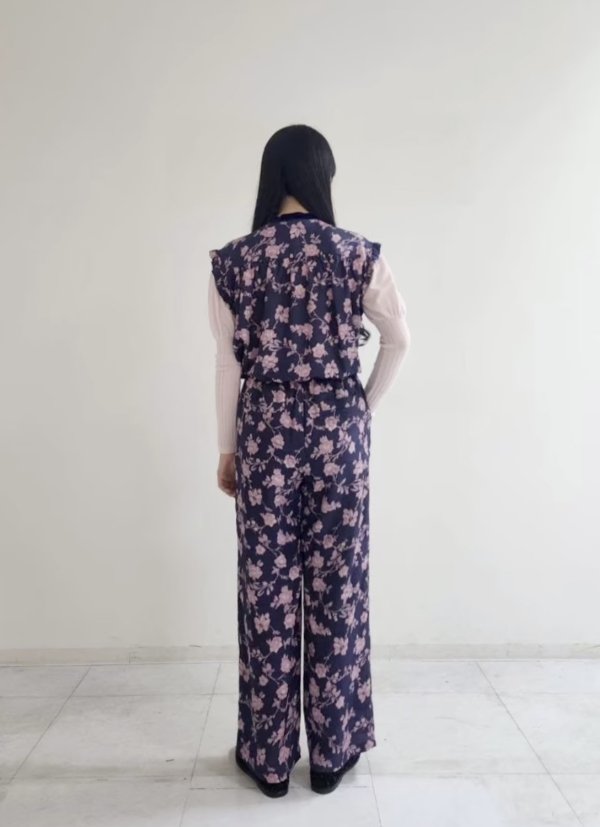 画像10: room flower curpa print pants (PP)
