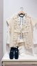 画像9: Khadi Wool Waffle Frill Gilet (EC) (9)