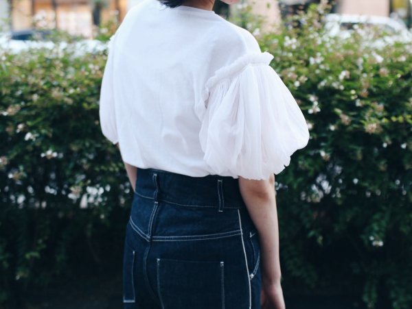 画像15: Cotton Frice T-Shirts With Mesh Sleeves KNT196G (TQ)