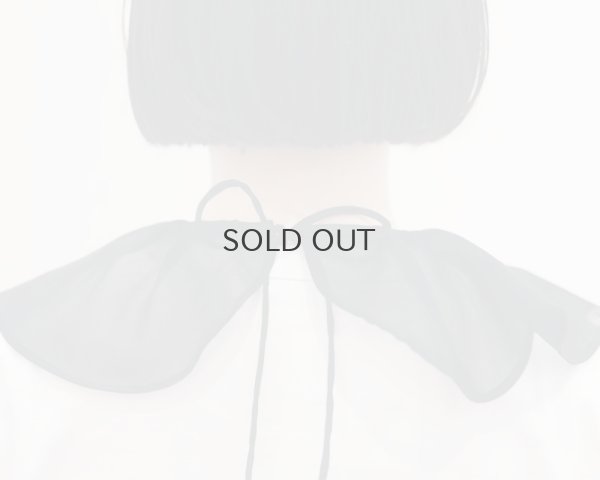 画像14: Big Ruffle Collar Organza (BK)